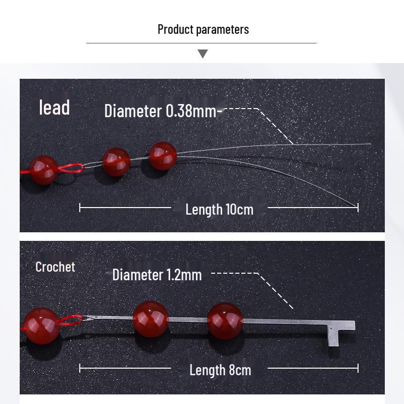 Pearl Fine Steel Wire Bead Stringing Kit: Jewelry Tool with Threading Needles for Bracelets