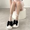 Love Heart Transparent Ins Style Socks Ruffle Short Tube Socks Sweet Glass Fiber Socks  Girl