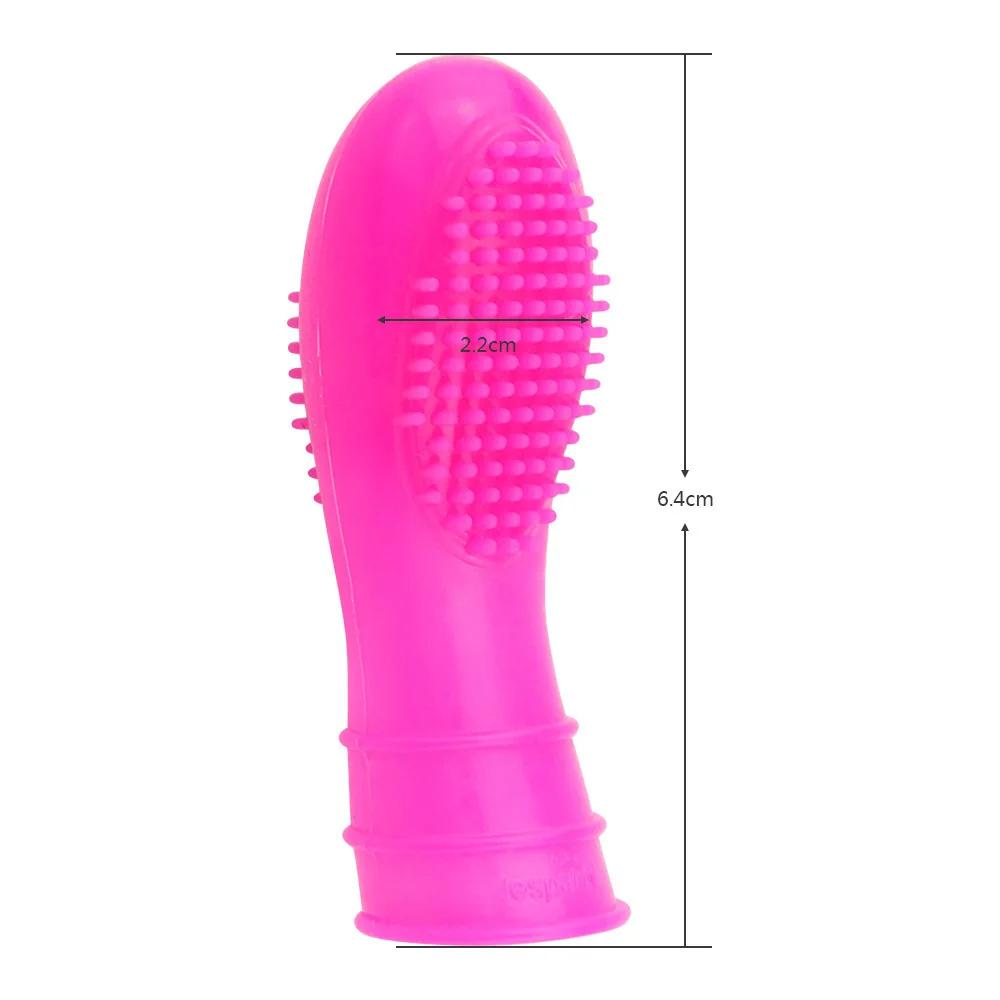 Guante de masaje vibrador masturbador femenino manga de dedo masaje de punto G estimulación del clítoris orgasmo erótico juguete sexy para lesbianas adultas
