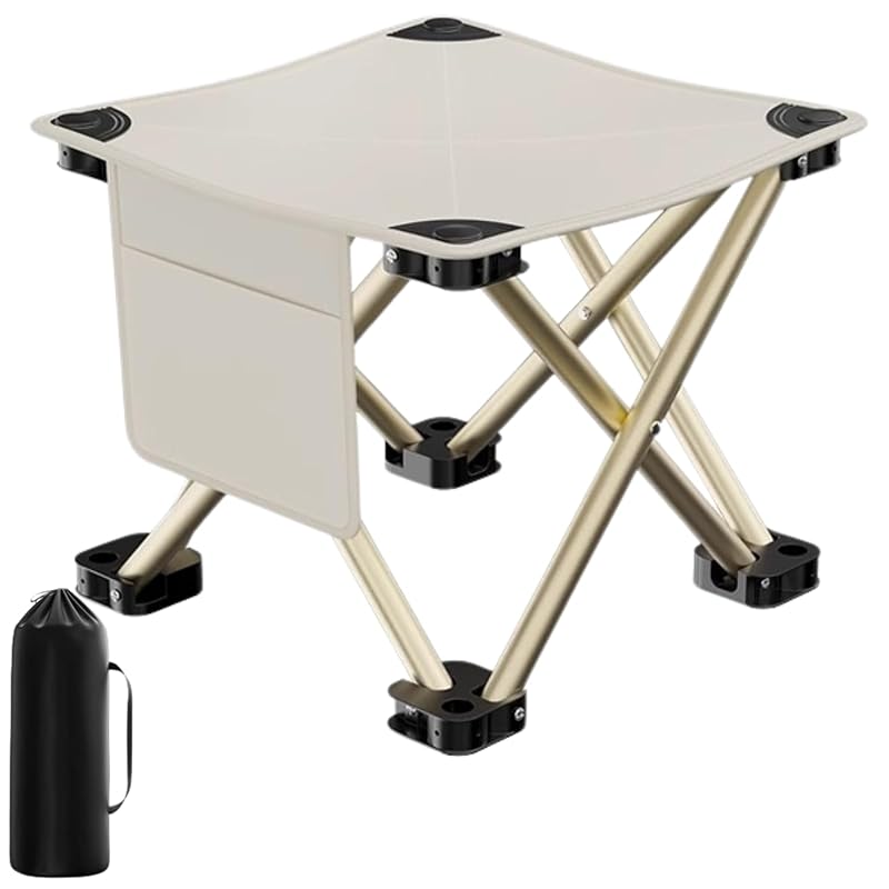 

[PANDA MONO] Folding chair outdoor chair compact chair camping chair folding chair Comes with storage bag (beige)