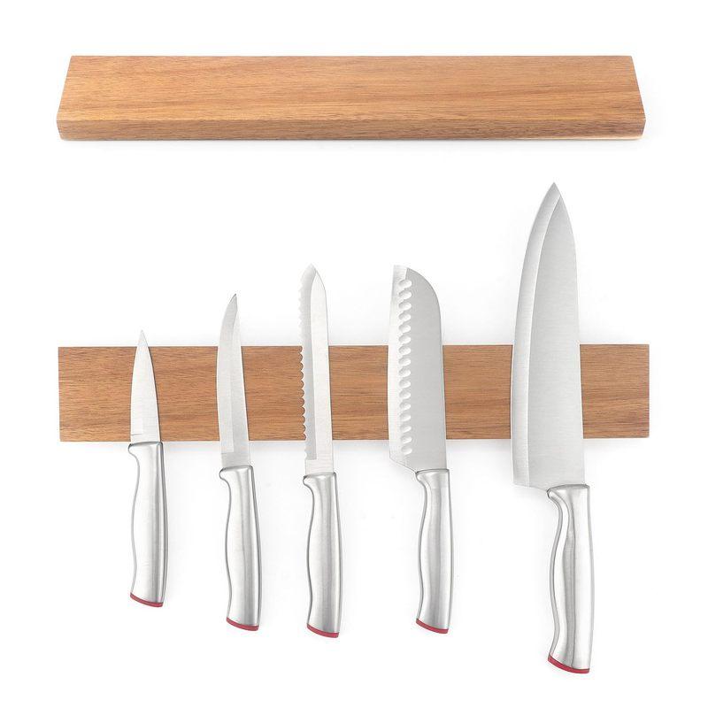 Walnut 16 Inch Magnetic Knife Holder for Wall, Knife Magnetic Strip, Knife Magnet, Magnet Knife Holder Strip, Magnetic Holder