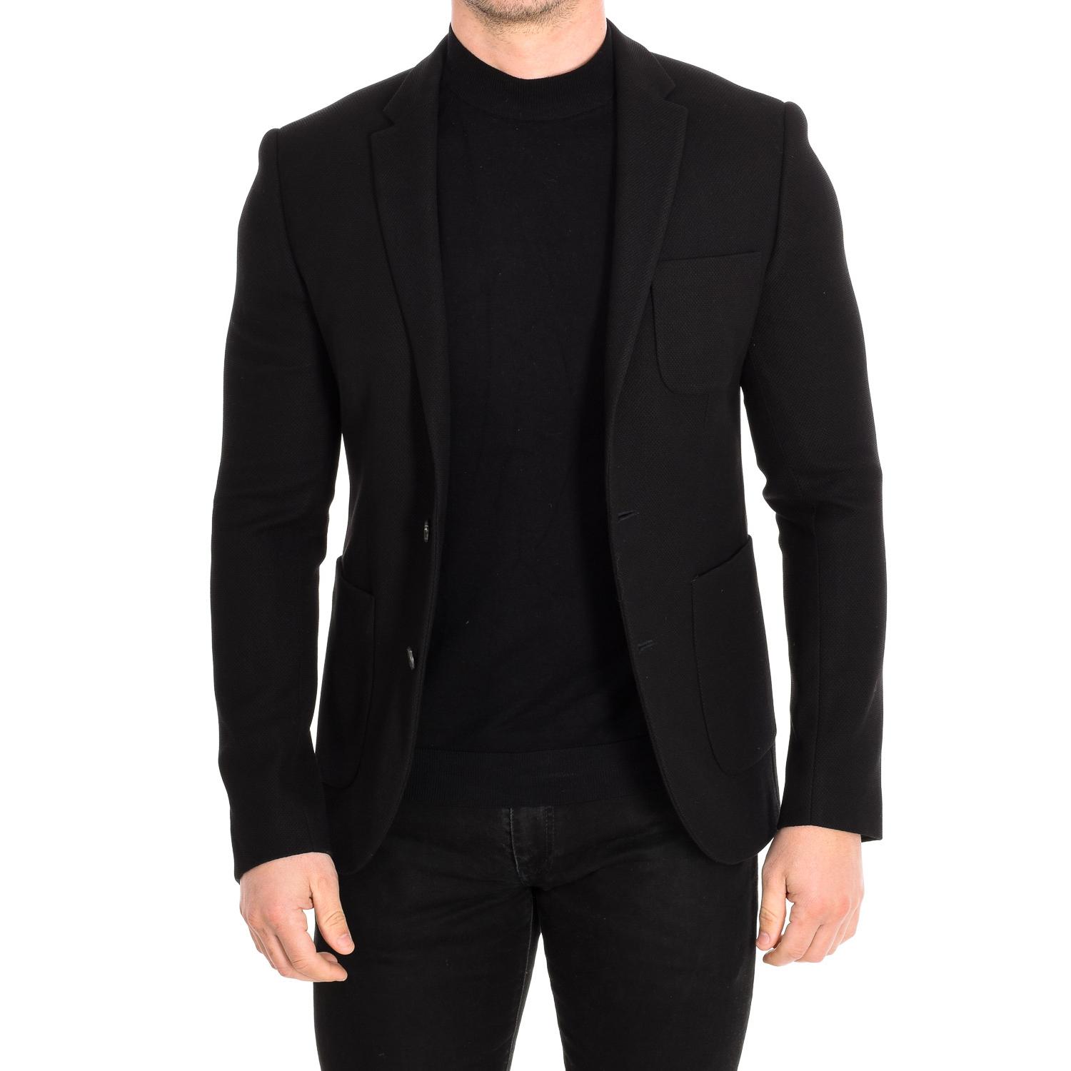 

Мужской пиджак с длинными рукавами и воротником с лацканами HDVES03-HD311