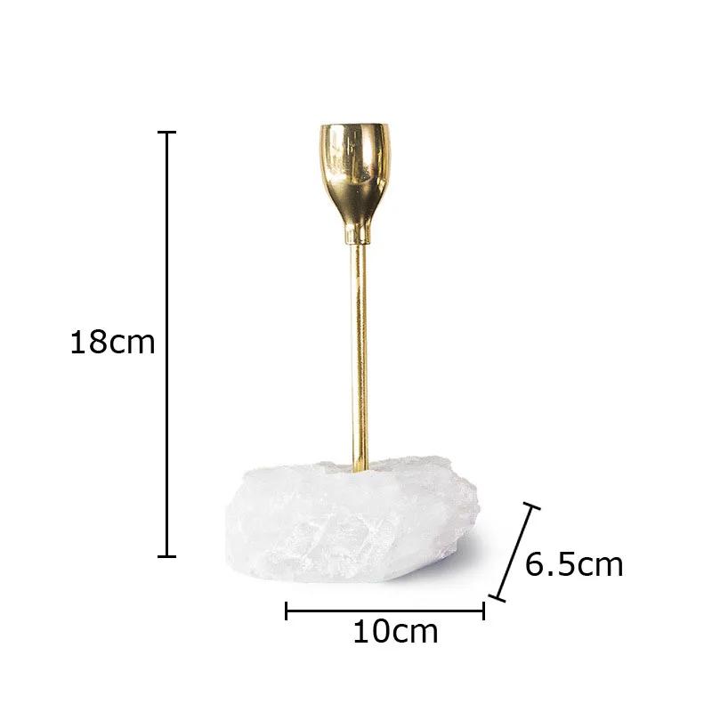 

Natural Gypsum Base Candle Holder Ornaments Romantic Candlestick Desk Decoration Wax Melt Burner Creative Home Aroma Container