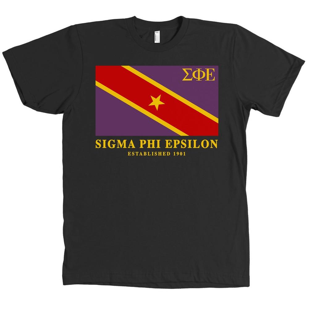 Sigma Phi Epsilon Fraternity Flag Bella + Canvas Sig Ep - MANY COLORS Unisex T-Shirt XXL