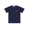 Comme des Garçons PLAY (WMNS) COMME Des GARCONS PLAY Double Hearts Logo Tee 'Navy' Women's AZ-T225-051-2