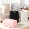 Breathable Linen Laundry Basket Collapsible Hamper Wood Handle Storage Bin Large Capacity Dirty Clothes Organizer Multi Purpose Home Bathroom Storage