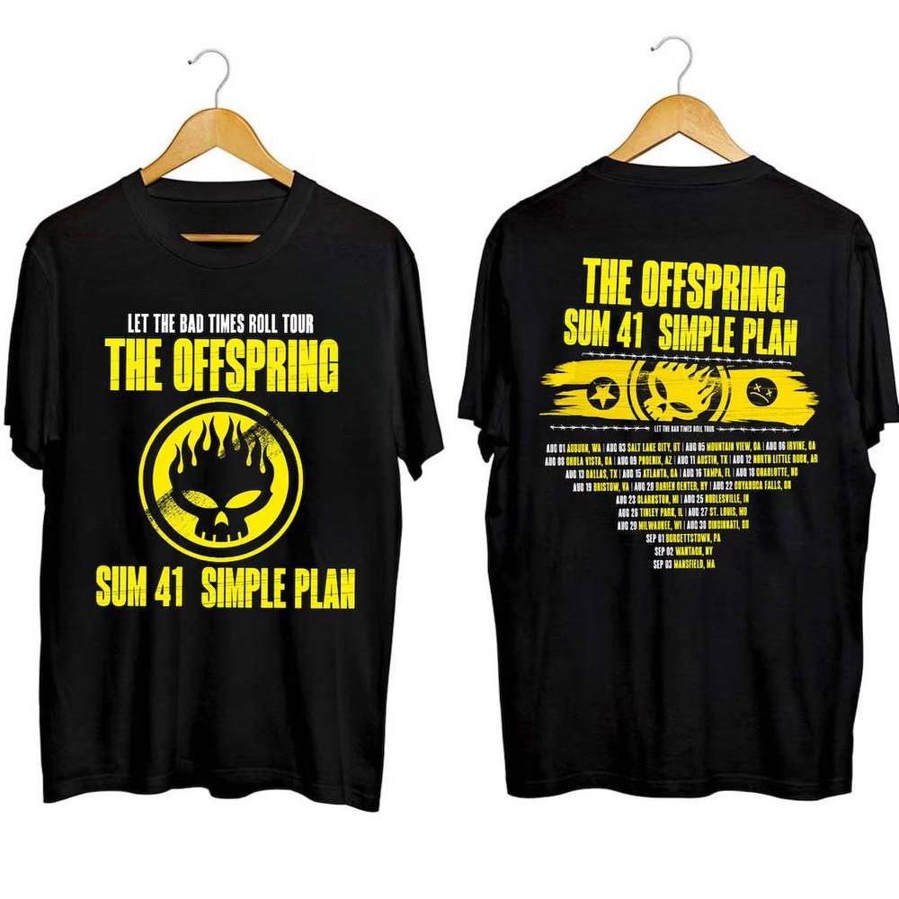 The Offspring Let The Bad Times Roll Tour 2023 Shirt Black All Size BL428 Unisex T-Shirt XL