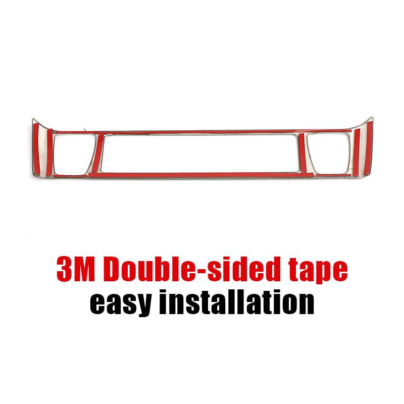 For Toyota RAV4 -2022 2023 RAV 4 XA50 Hybrid Stainless Car Central Control Seat Heat Button Trim Cover Sticker