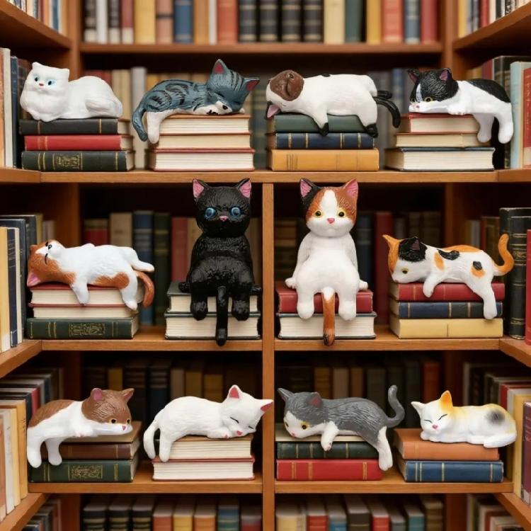 Katzen Figur Computer Monitor Dekorationen Kreatives Autozubehör, Maskottchen Handwerk Tier Sammlerfigur Heimdekorationen
