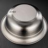 Pure Titanium Double-Layer Insulated Soup Bowl, Large Size Silver-Gray Texture Home Pasta Tableware Storage Titanium Salad Bowl