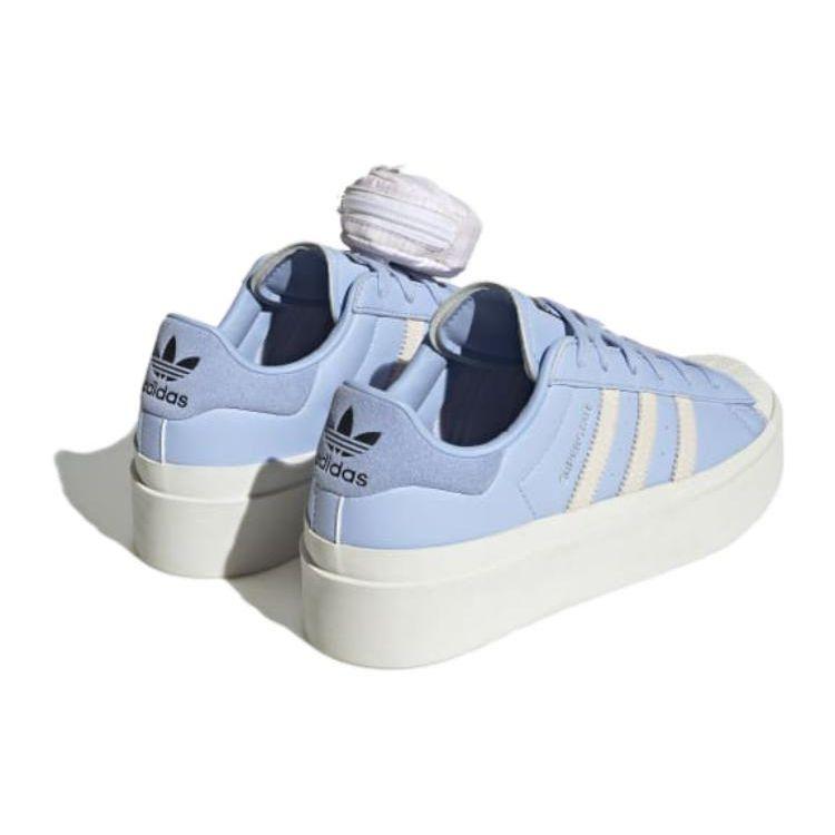 Adidas Superstar Bonega Blue Dawn Damen-Sneaker Cloud-Weiß Silber-Metallic HQ9841