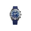 Eco-Drive Series Blue Water Ghost Eco-Drive Shubot Titanium Case Solar Quartz Rubber Strap Men's Watch Blue Dial CC5006-06L