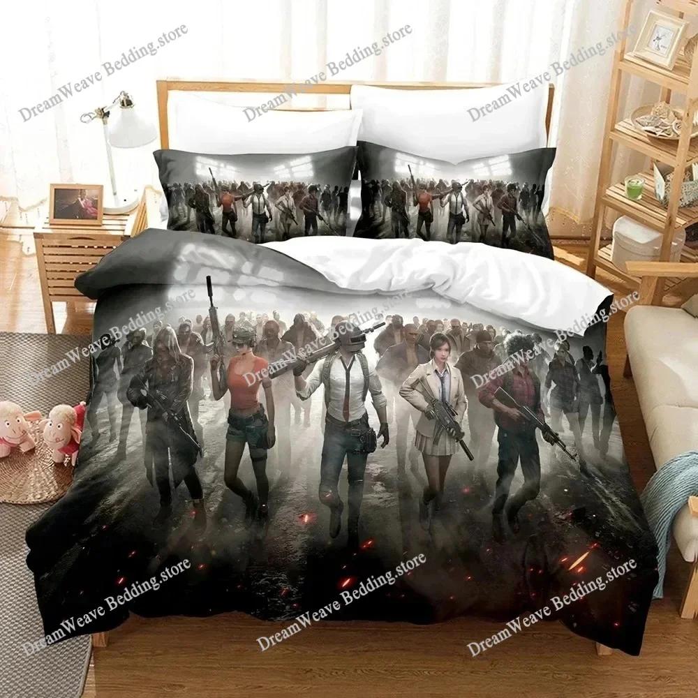 New Battlegrounds PUBG Bedding Set Single Twin Full Queen King Size Bed Set Adult Kid Bedroom Duvet Cover Sets 3D Print Game9639