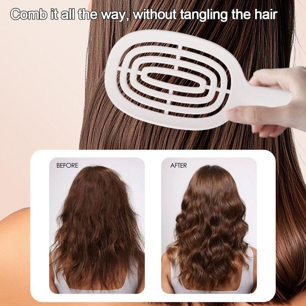 Hollow Scalp Massage Brush Anti-static Salon Styling Tool Fashion Massage Comb  Styling Tool