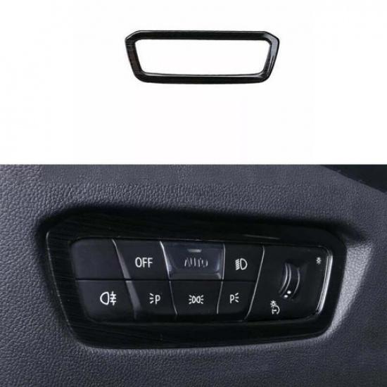 Cover Trim Headlight Switch Control For BMW 3-Series G20 -22 Black Titanium