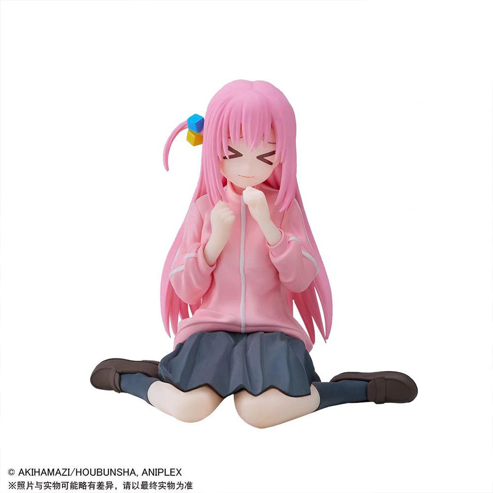 Anime Guitarist Girl Doll Bocchi The Rock Figure Kawaii Gotoh Hitori Figure Noodle Stopper Model PVC Collectible Figurine Toys