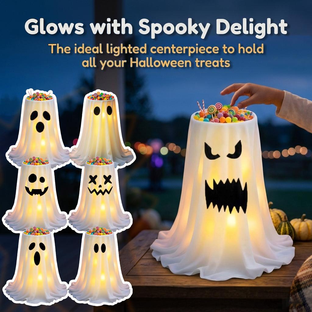 Halloween Glowing Candy Jar Outdoor Decoration for Party