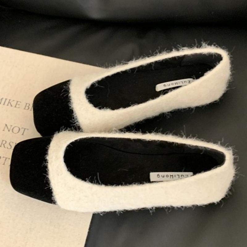 

Модные Удобные Теплые Плюшевые Туфли Мэри Джейн Бренда Женская Мода Квадратный Носок Балетки Элегантная Уличная Повседневная Обувь Zapatos De Mujer 39 абрикосовый