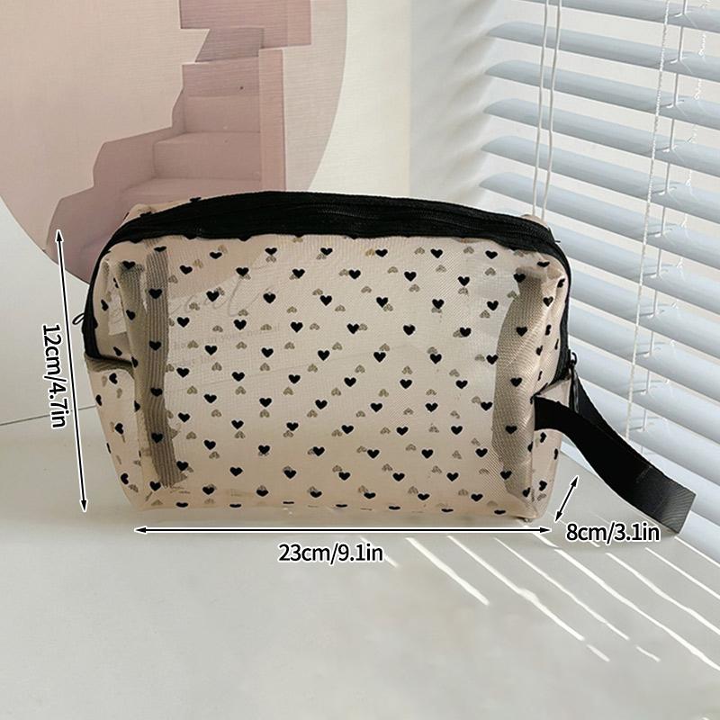 Women Mesh Cosmetic Bag Clear Makeup Bags Travel Storage Make Up Organizer Zipper Toiletry Pouch Portable Lipstick Beauty Case