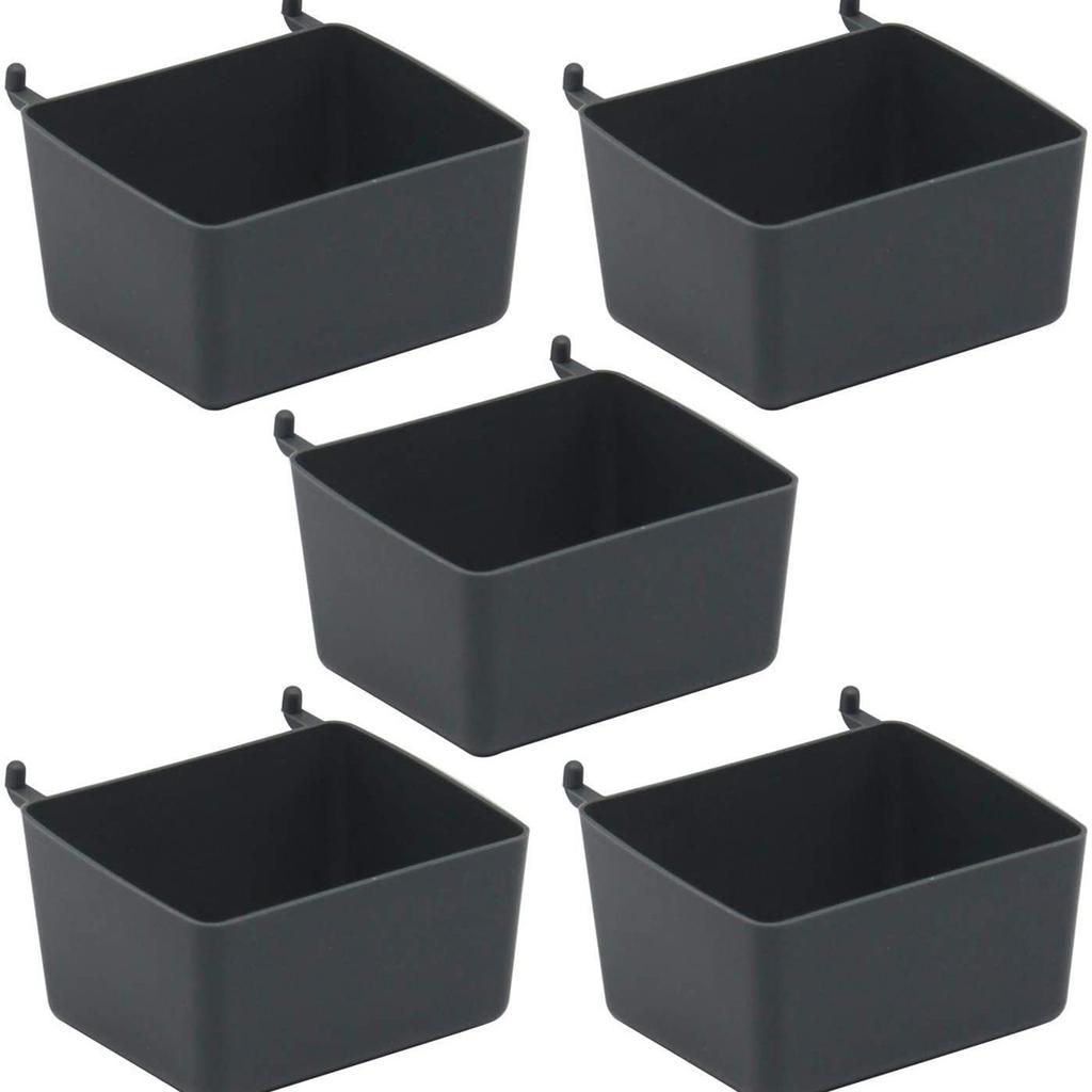 Multipurpose 114pcs Pegboard Hook Set with Sturdy Metal Bins for Organizing Tool Craft Supplies and Power Equipment