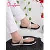 Shoetopia Women'S Flat-3232 Flat Sandal-7 Kids Uk (Flat-3232-Black)-Eu40