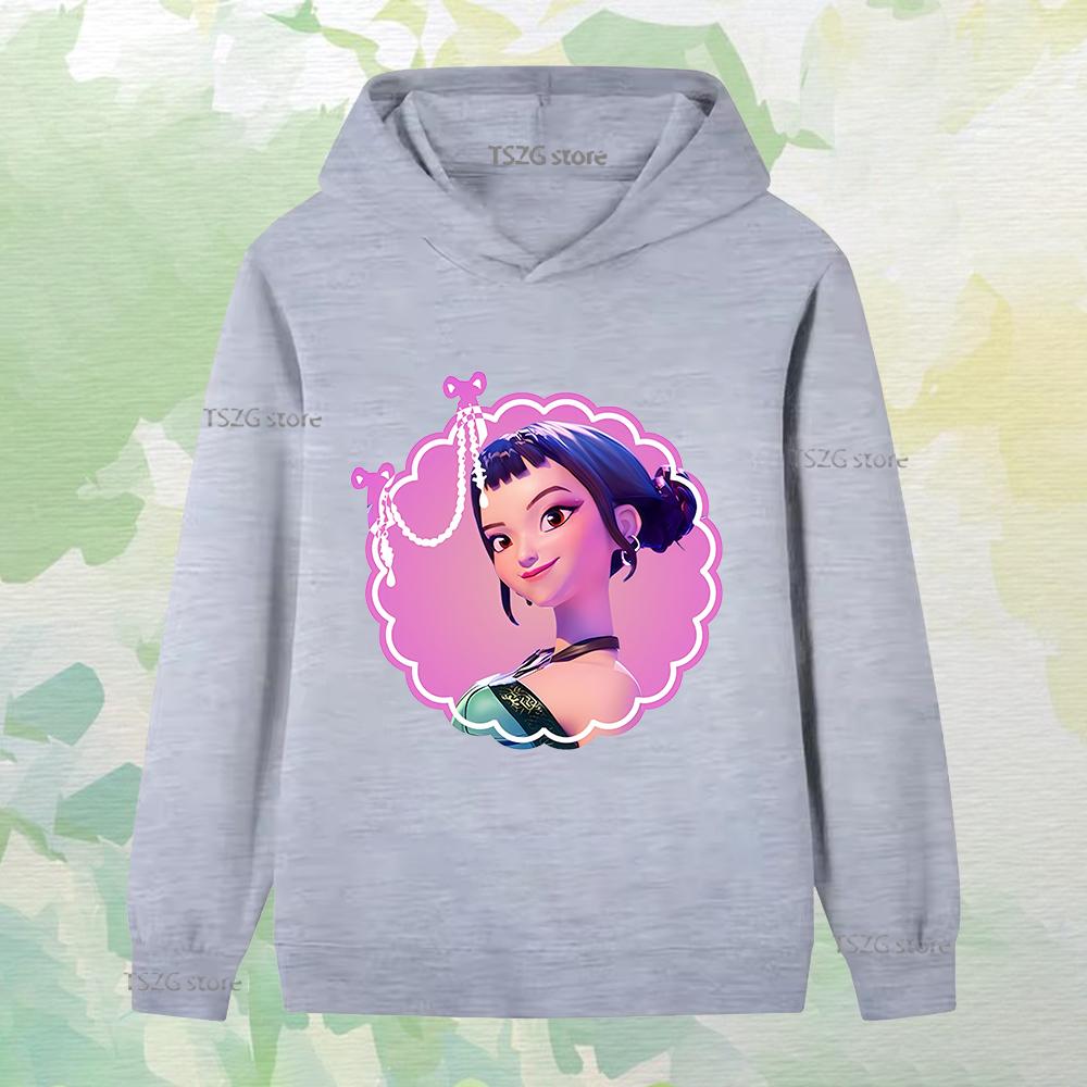 Höst Singel Kul Tryckt Tjejgrupp Mode Pojke Flicka Vardaglig Bekväm Varm Huvtröja Barn Långärmade Kläder