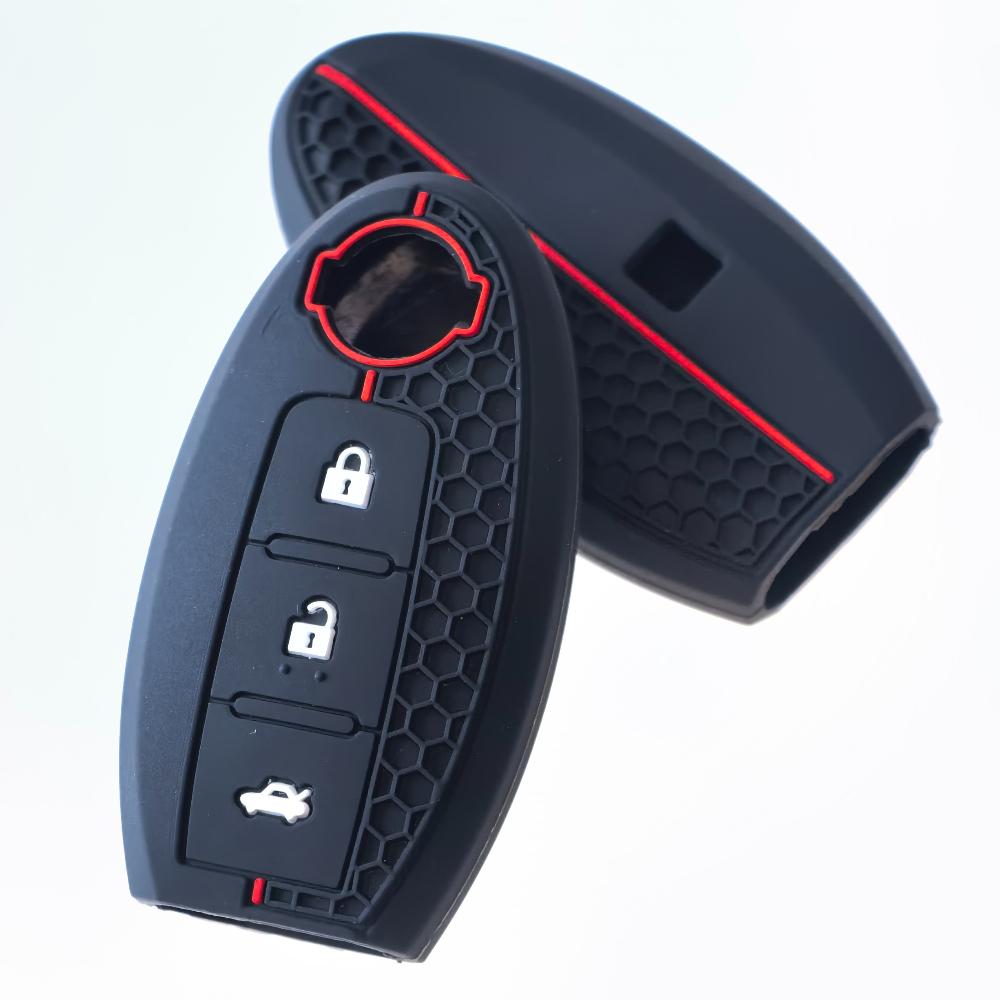 Silicone For Nissan Qashqai X-Trail T32 T31 Juke J10 J11 Kicks Tiida Pathfinder Note For Infiniti Car Key Case Cover Shell Fob