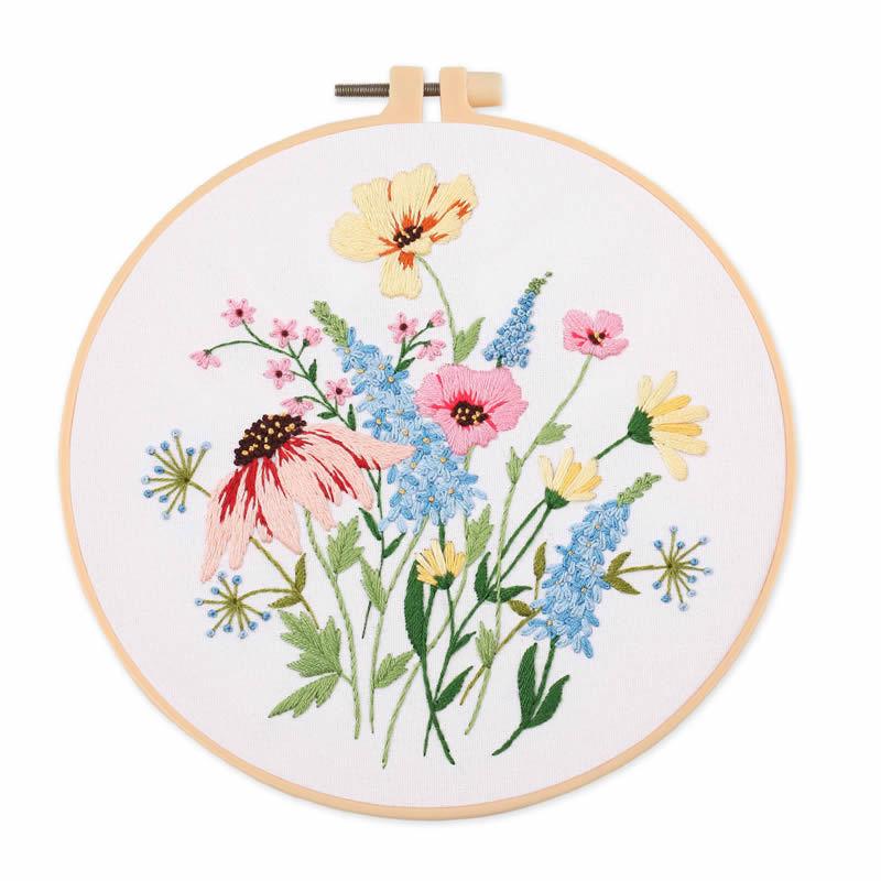 

Embroidery DIY Material Package Kit Semi finished handmade cross stitch Su embroidery Craft Including Cloth Hoops Threads hoop 20 20CM