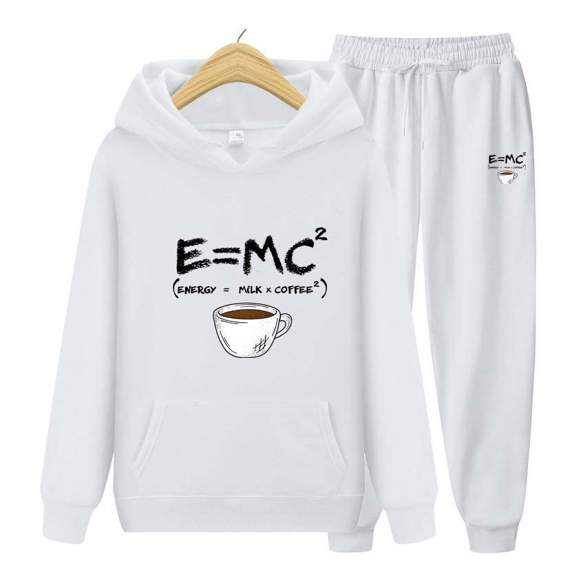 Pánské teplákové soupravy Jarní Podzim Coffice Potisk Mikina Mikina s dlouhým rukávem Mikina na jogging Kalhoty Patchwork Fitness Run Suit Oblečení