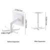 Rotated Punch-free Rotatable Wall Mounted Door Hook Clothes Hanger Kitchen Organizer Towel Rack