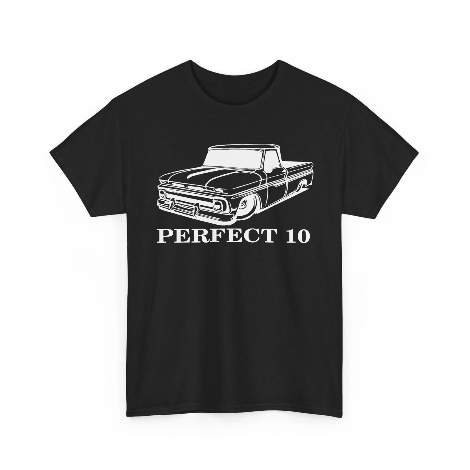 

Vintage Perfect 10 Hotrod 1960-66 Pickup Truck Unisex Heavy Cotton TShirt 2XL