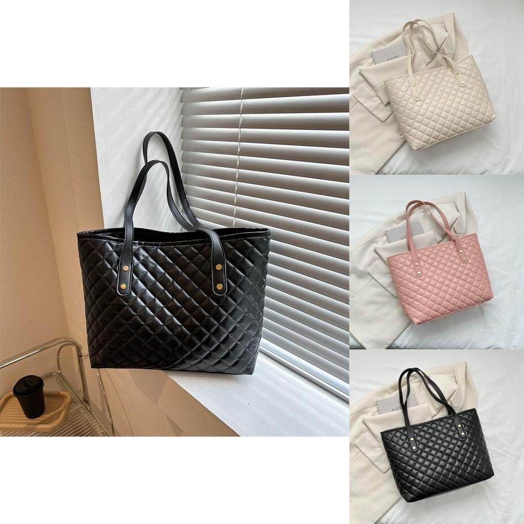 Trendy Women's Tote Bag Stylish Korean Design Medium Size Soft Pu Handbag