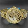 MISSFOX Women Quartz Watch Fashion Bling Casual Ladies Watch Female Quartz Gold Watch Crystal Diamond Leopard For Women Clock