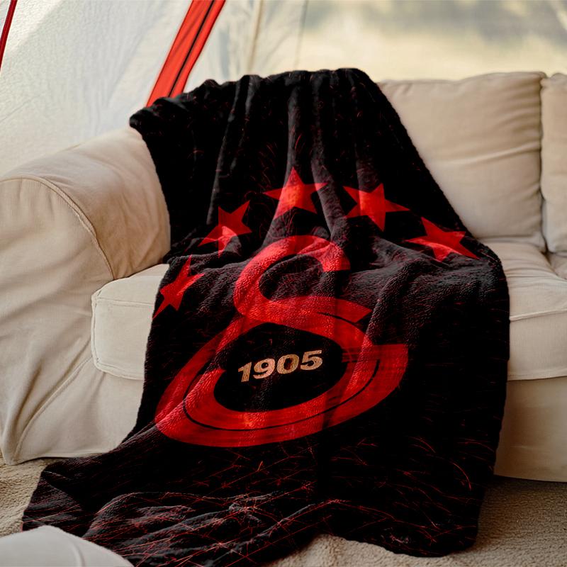1pc Snug Galatasaray SK Blanket, Lightweight & Durable Print Blanket, Perfect for Home, Couch, Bed, Picnic, Travel, Office