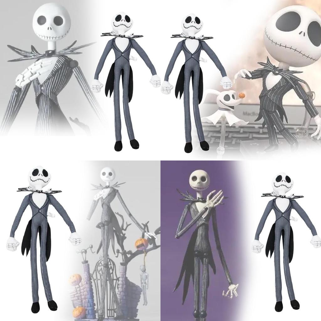 Soft And Cuddly Jack Skellington Plush Toy For Halloween And Festive Christmas Cheer