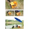 New 30-50cm Fishing Bucket EVA Foldable Carrying Handle Collapsible Live Fish Box with Side Pocket and Zipper for Travel Camping