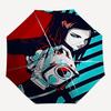 1pc Ghost In the Shell Motoko Kusanagi Outdoor Umbrella - Automatic Opening/Closing, Portable 3-Fold Design, 8-Bone Iron Frame, Ideal Gift for Fans, T