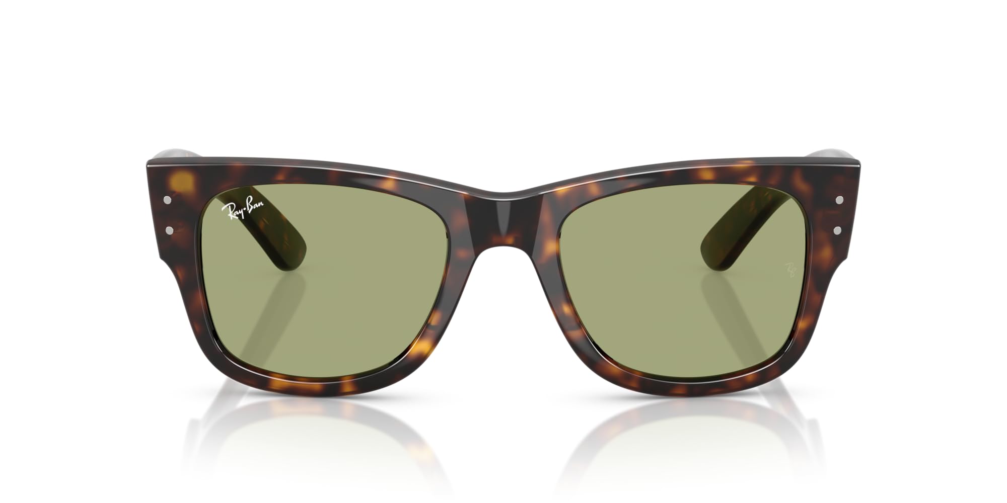 Солнцезащитные очки Wayfarer Mega Havana Бутылочно-зеленые 0RB0840SF Поляризационные [Ray-Ban] 902/4E52