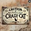 Vintage Cat Metal Sign Wall Art For Home Bar Garden