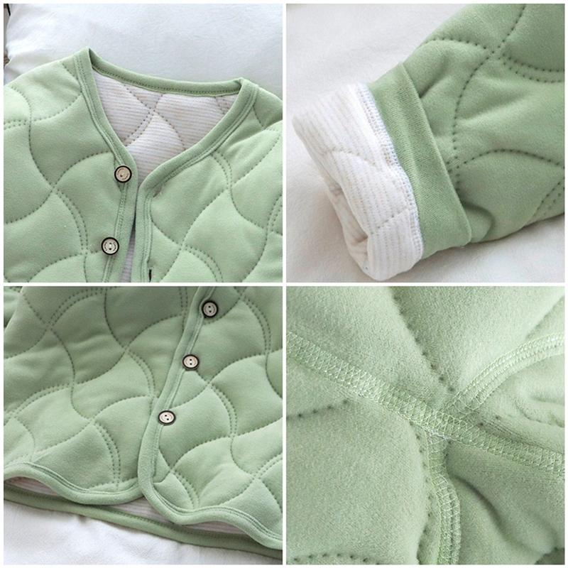 2-9 Years Kids Winter Autumn Padded Coat Button Jacket