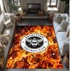 Brentford Football Print Crystal Velvet Rug, Comfortable Water Absorbent Non Slip Indoor Floor Carpet