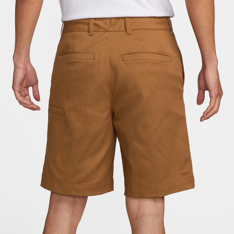 Nike SB Chino Solid Logo Straight Fit Shorts Men Bottoms Malt-Brown DV9045-270