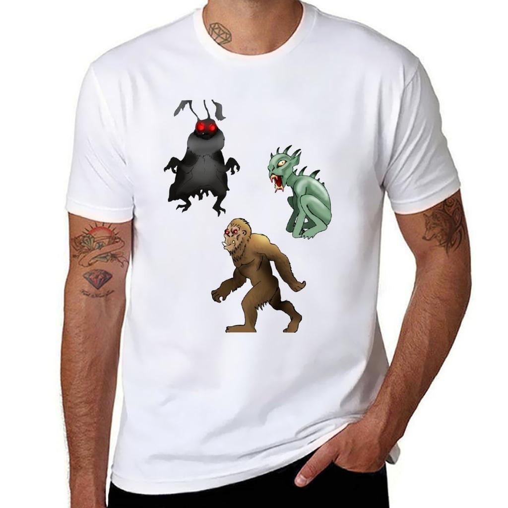 Cool Cryptids TShirt Retro Graphic Print TShirt