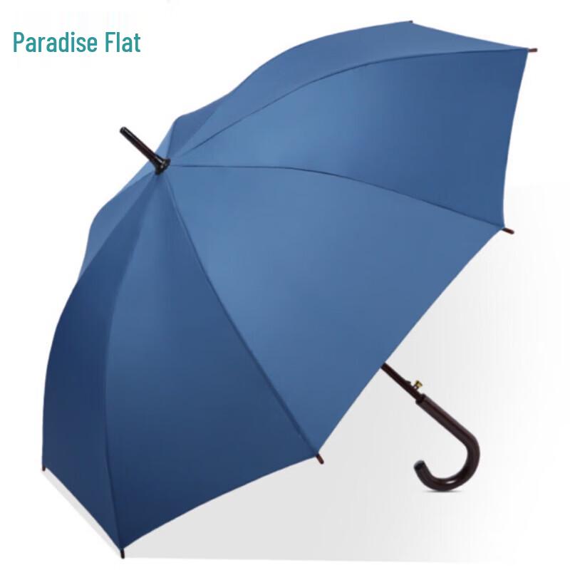 Heavenly Umbrella 8-Rib Durable Straight Wooden Handle Umbrella