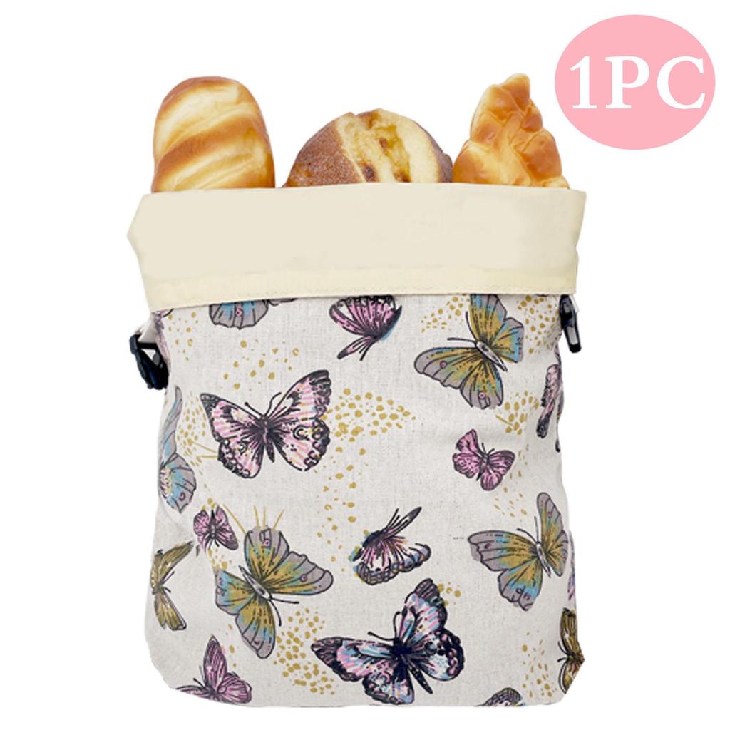 Eco-friendly Reusable Beeswax Bread Bag - Double-layer Linen Cotton for Freshness
