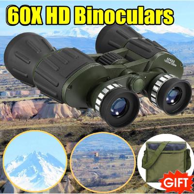 Day/Night 60x50 Military Zoom Powerful HD Binoculars Hunting Optics Astronomical Telescope Objective + Eyepiece Adjustment 19.5x5.5x18cm