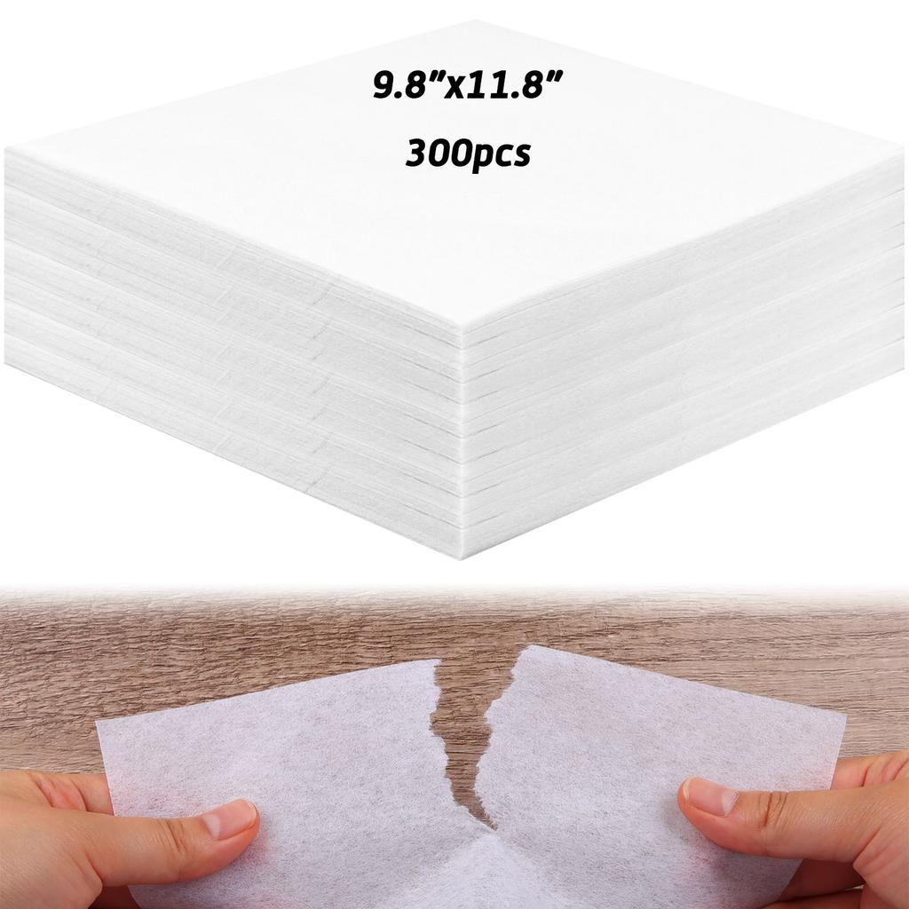 300 Pcs Tear Away Embroidery Stabilizer 10x12 in Embroidery Backing Medium Weight 1.8 oz Tearaway Stabilizers for 5x7 Hoops