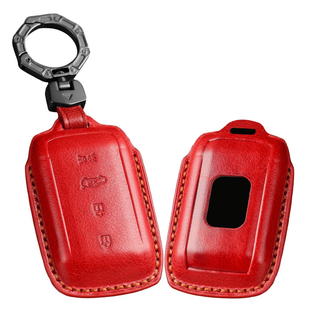 

ONTTO Чехол для смарт-ключа Maserati, Чехол для ключа, Стильный, Хорошая текстура, Совместим с Maserati Ghibli, красный