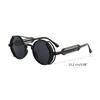 Steampunk Vintage Round Polarized Glasses Colored Lenses Sunglasses Eyewear