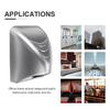 1000W Powerful Hand Dryer Hotel Commercial Bathroom Winding Hand Dryer Electric Automatic Induction Hands Drying Device Silver Grey